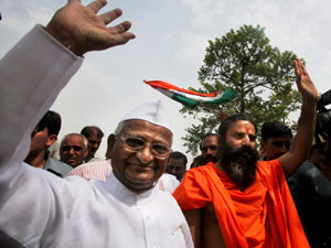 Anna Hazare, Baba Ramdev Anna Hazare, Baba Ramdev