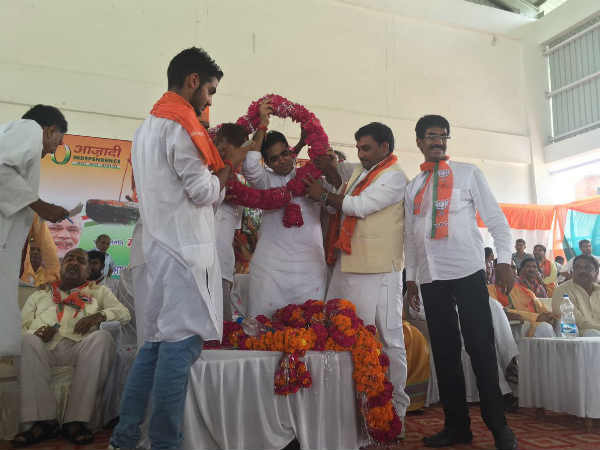 Uttar Pradesh: BJP Tiranga yatra starts from Barabanki Today, Pics Uttar Pradesh: BJP Tiranga yatra starts from Barabanki Today, Pics