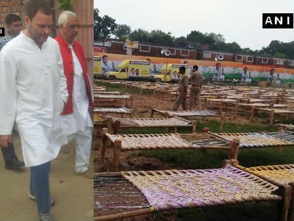 Rahul Gandhi's 'Khat Sabha' Rahul Gandhi's 'Khat Sabha'