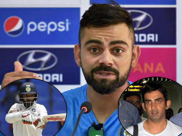 Gambhir or Dhawan: Who will Virat Kohli choose for Kolkata Test? Gambhir or Dhawan: Who will Virat Kohli choose for Kolkata Test?