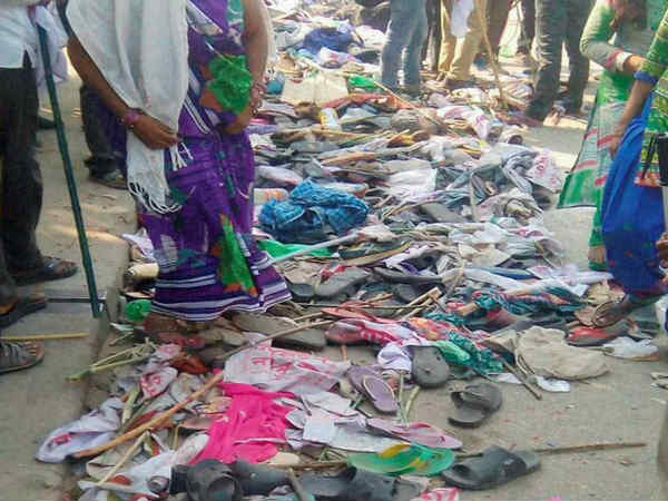 भगदड़ के वक्त हुई धक्कामुक्की