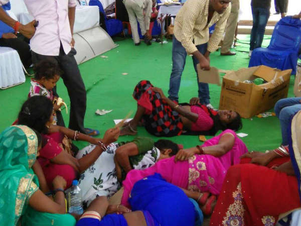 ruckus after BSP Chief Mayawati's rally in Lucknow ruckus after BSP Chief Mayawati's rally in Lucknow