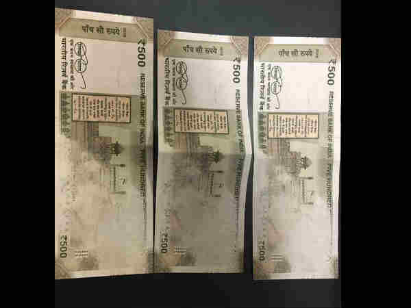 half printed 500 note half printed 500 note