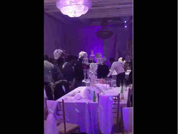 Bride’s ex leaves pics on table that cause wedding brawl, watch video Bride’s ex leaves pics on table that cause wedding brawl, watch video