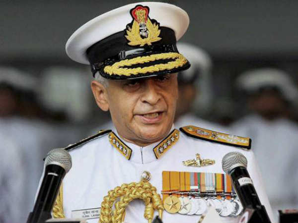 Navy chief Sunil Lanba Navy chief Sunil Lanba