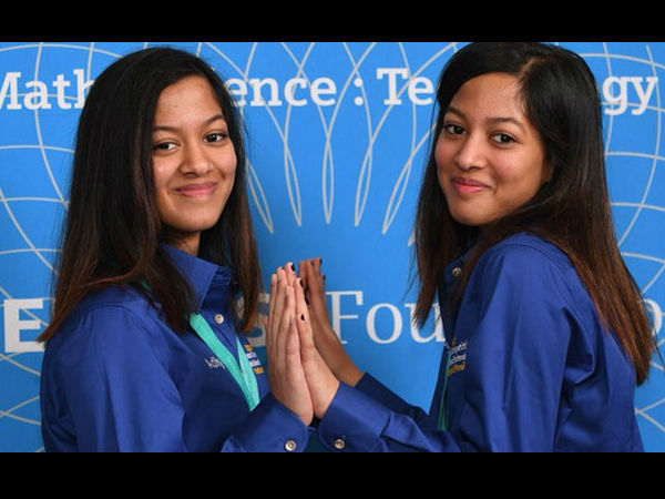 Indian-origin identical twin sisters Indian-origin identical twin sisters