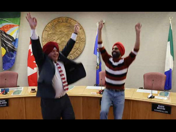 Canadian Mayor Wears Turban, Does The Bhangra In Video Gone Viral Canadian Mayor Wears Turban, Does The Bhangra In Video Gone Viral