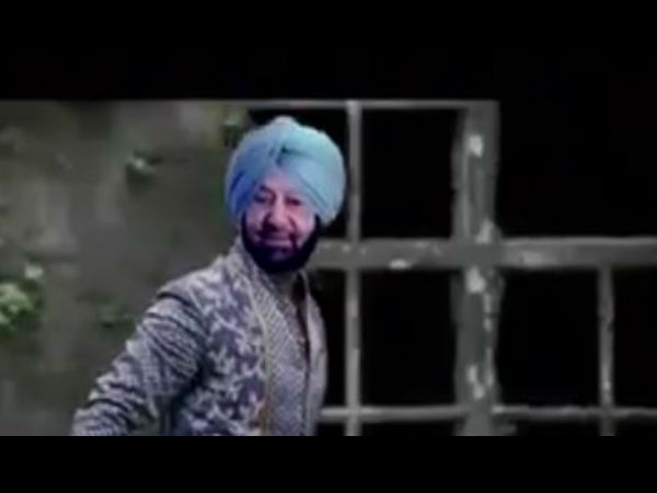 WATCH video: captain Amarinder Singh as Bollywood hero fighting Kejriwal and Badal WATCH video: captain Amarinder Singh as Bollywood hero fighting Kejriwal and Badal