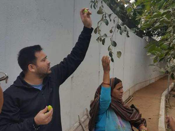 जब बेटे तेजस्वी संग बेर तोड़ती दिखीं राबड़ी देवी, देखिए तस्वीरें जब बेटे तेजस्वी संग बेर तोड़ती दिखीं राबड़ी देवी, देखिए तस्वीरें