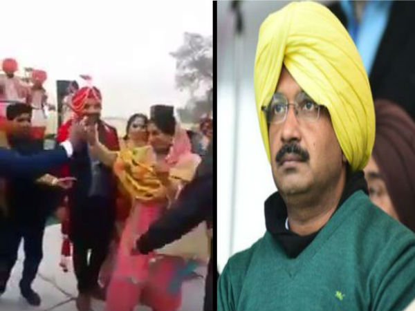 Aam Admi Party jhadu wala button song hit in Punjab play in wedding, video goes viral Aam Admi Party jhadu wala button song hit in Punjab play in wedding, video goes viral