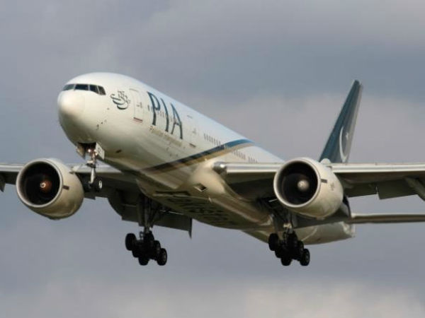 Military jets escort Pakistan International Airlines flight into London Stansted Military jets escort Pakistan International Airlines flight into London Stansted