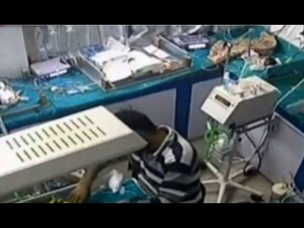 Shocking VIDEO of hospital attendant 'breaking leg' of 3-day-old baby Shocking VIDEO of hospital attendant 'breaking leg' of 3-day-old baby