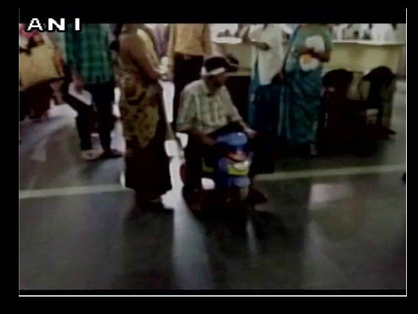 WATCH Patient forced to use child’s tricycle to reach doctor in Hyderabad WATCH Patient forced to use child’s tricycle to reach doctor in Hyderabad