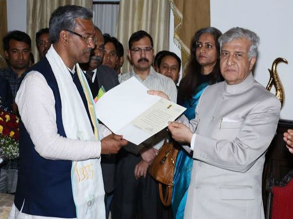 Uttarakhand Governor appointed BJP Legislative Party leader Trivendra Singh Rawat as CM & invited him to form government Uttarakhand Governor appointed BJP Legislative Party leader Trivendra Singh Rawat as CM & invited him to form government