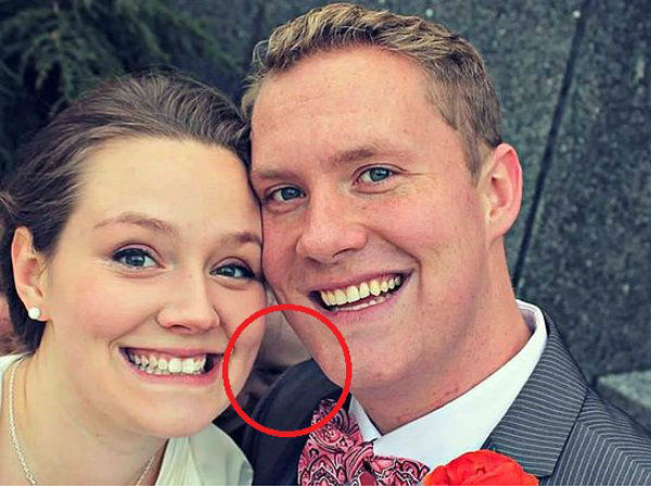 Couple Puts Favorite Wedding Picture on Facebook, But Their Friend Noticed Something Sinister Couple Puts Favorite Wedding Picture on Facebook, But Their Friend Noticed Something Sinister