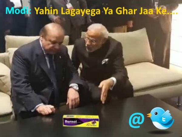 कुलभूषण जाधव की फांसी टलने पर मोदी ने शरीफ को दी बरनॉल! कुलभूषण जाधव की फांसी टलने पर मोदी ने शरीफ को दी बरनॉल!