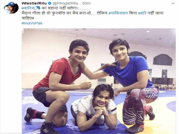 रितु फोगट ने भी पाकिस्तान की लगाई क्लास