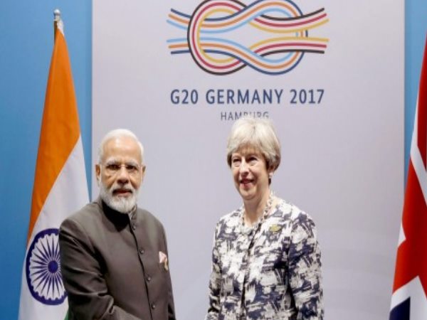 ब्रिटेन के पीएम और पीएम मोदी की मुलाकात