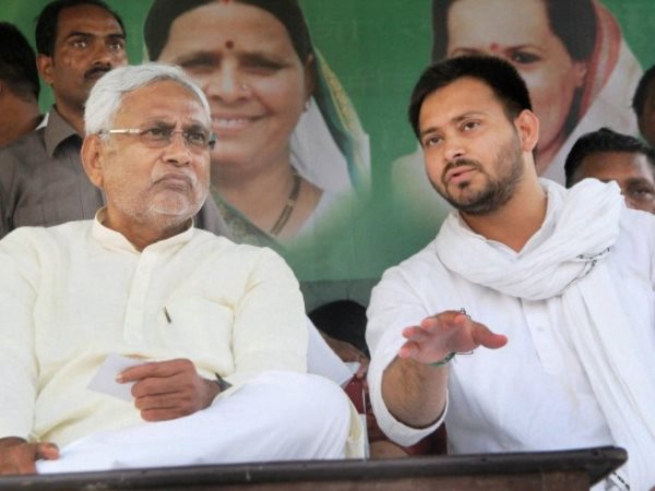 Bihar CM Nitish Kumar meets Deputy CM Tejashwi Yadav in his chamber. Bihar CM Nitish Kumar meets Deputy CM Tejashwi Yadav in his chamber.