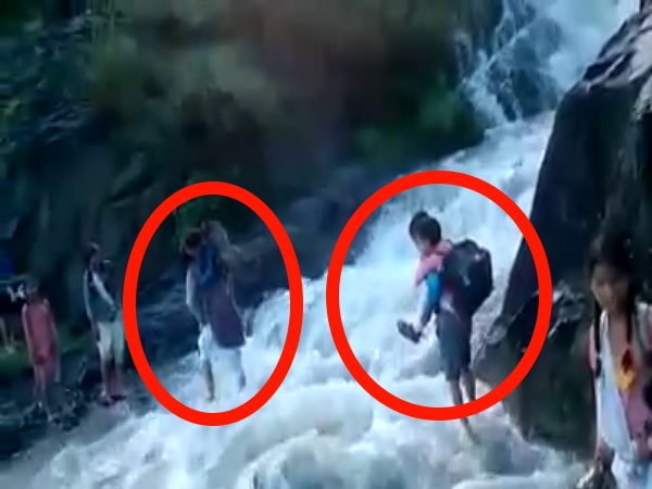 VIDEO: मौत का मंजर पार कर रोज-रोज जाना पड़ता है स्कूल VIDEO: मौत का मंजर पार कर रोज-रोज जाना पड़ता है स्कूल