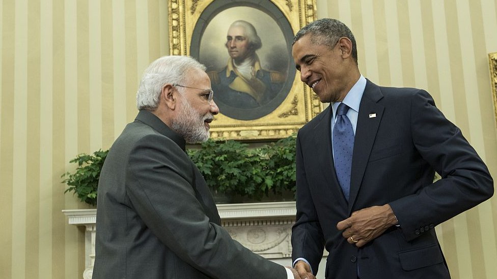 मोदी और ओबामा मोदी और ओबामा