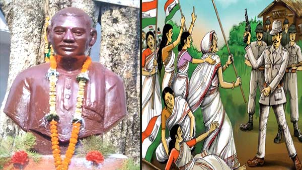 Freedom Fighter: à¤à¤à¤à¥à¤°à¥à¤à¥à¤ à¤à¥ à¤®à¤¾à¤° à¤¸à¥ à¤à¤¾à¤¯à¤² à¤¹à¥à¤à¤° à¤­à¥ à¤¸à¥à¤¨à¥ à¤®à¥à¤ à¤¦à¤¬à¤¾à¤ à¤°à¤à¤¾ à¤¤à¤¿à¤°à¤à¤à¤¾, à¤¶à¤¹à¥à¤¦ à¤¹à¥ à¤à¤ à¤¦à¥à¤°à¥à¤ à¤à¥ à¤à¤¸à¤¿à¤¯à¤¾ à¤®à¤à¤¡à¤² | Freedom Fighter: The tricolor was kept pressed in the chest even after being injured by the British, Ghasiya Mandal of the Durg was martyred - Hindi Oneindia