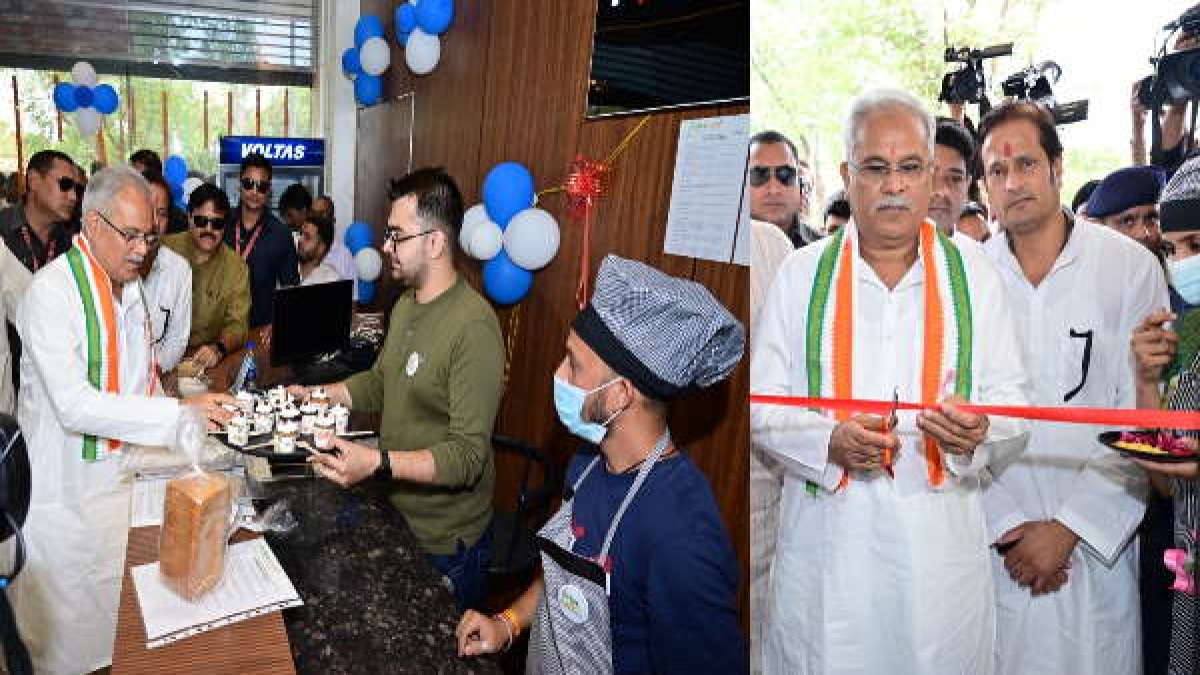 Raipur News नालंदा परिसर में खुला मिलेट कैफ़े, CM भूपेश बघेल ने किया