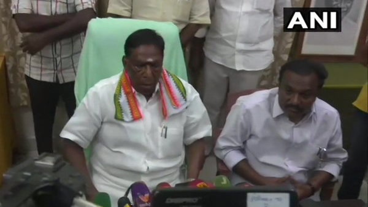 Puducherry CM V Narayanasamy floor test congress 22 February Puducherry CM V Narayanasamy floor test congress 22 February