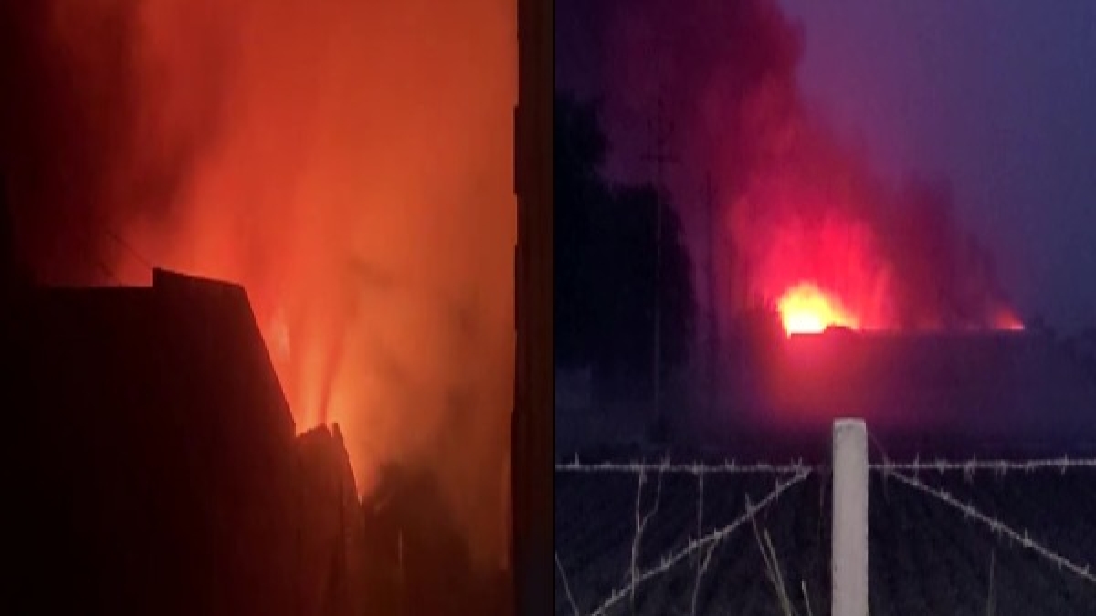 Fire in Crockery Factory Fire in Crockery Factory