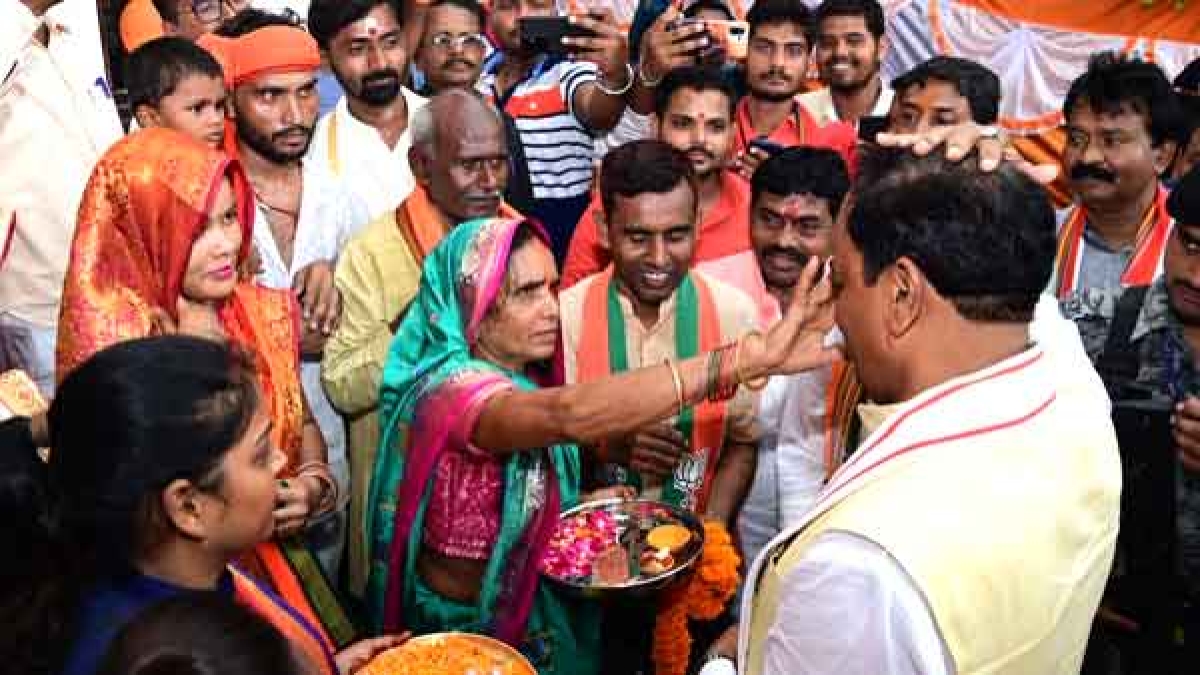 KP Maurya in sonbhadra KP Maurya in sonbhadra