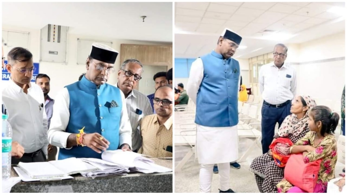 Hamidia Hospital in bhopal Minister Vishwas Sarang Hamidia Hospital in bhopal Minister Vishwas Sarang