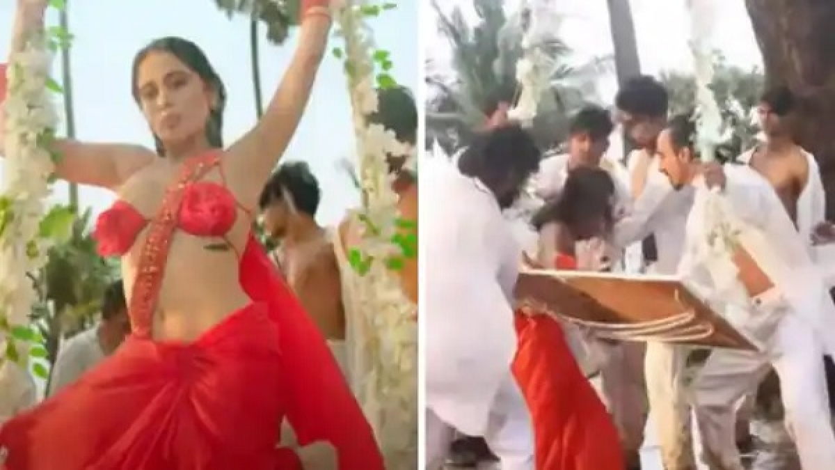 झूले से गिरीं उर्फी जावेद
