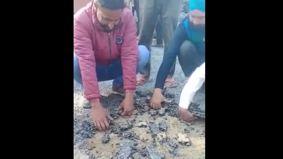 lakhimpur kheri road UP congress tweets video lakhimpur kheri road UP congress tweets video