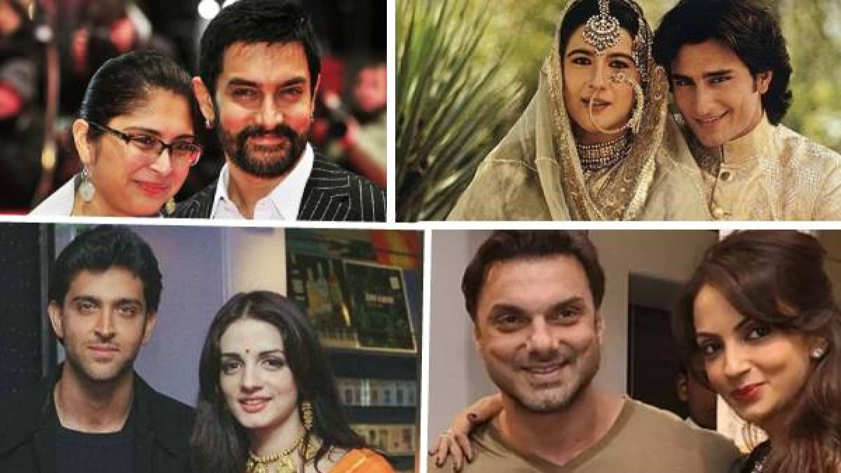 Celebrity couples Saif Ali Khan Amrita Singh Aamir Khan Kiran Rao interfaith marriages failed Celebrity couples Saif Ali Khan Amrita Singh Aamir Khan Kiran Rao interfaith marriages failed