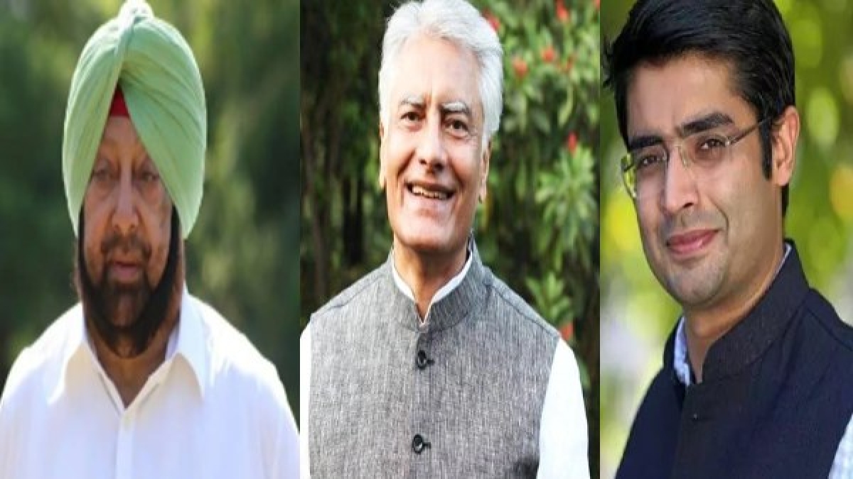Amarinder Singh Sunil Jakhar and Jaiveer Shergill Amarinder Singh Sunil Jakhar and Jaiveer Shergill