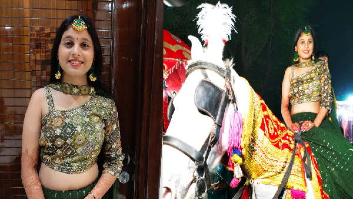 The bride took the reins of the horse instead of the groom in Ghudcharhi, video of Ghaziabads unique wedding went viral The bride took the reins of the horse instead of the groom in Ghudcharhi, video of Ghaziabads unique wedding went viral