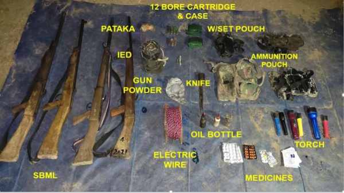Chhattisgarh weapon IED seized Chhattisgarh weapon IED seized