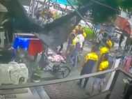 VIDEO: छठवीं मंजिल से गिरा बच्चा, देखिए फिर क्या हुआ