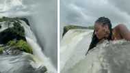 360 फीट ऊंचे विक्टोरिया फॉल्स के किनारे पर महिला का 'स्टंट', 2 दिन में दो करोड़ लोगों ने देखा वीडियो