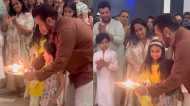 VIDEO: गणेश चतुर्थी पर भक्ति में लीन नजर आए सलमान खान, भांजी आयत के साथ  की आरती