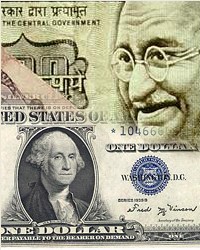 Indian Ruppe US Dollar Indian Ruppe US Dollar