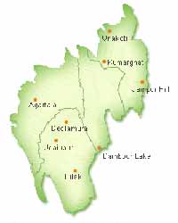 Tripura Map Tripura Map