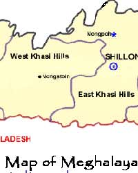 Meghalaya Map Meghalaya Map