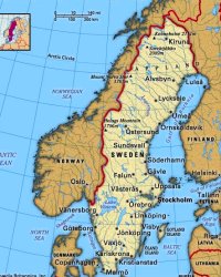 Sweden Map Sweden Map