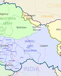 Kashmir Map Kashmir Map