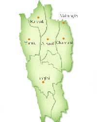 Mizoram Map Mizoram Map