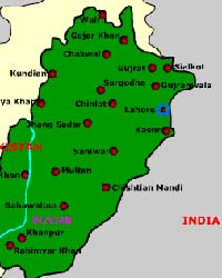 Punjab Map Punjab Map