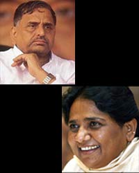 Mulayam and Mayawati Mulayam and Mayawati