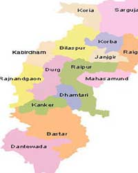 Chhattisgarh Map Chhattisgarh Map