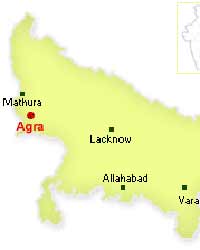 Agra in UP Map Agra in UP Map